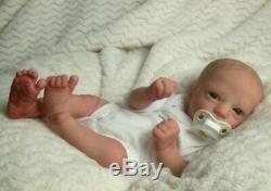 Reborn Collectable Baby doll art Newborn Samuel (Ashley) awake Blue eyes