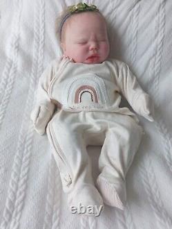 Reborn Cuddle Baby Doll Realborn Harlow With Microrooted Hair By Perrywinkles
