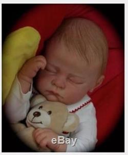 Reborn Doll Baby Custom Made From Andi Asleep Ready for Xmas Not Silicone