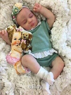 Reborn Doll Baby Girl Painted Hair Stunning Realborn Alexa Uk Seller