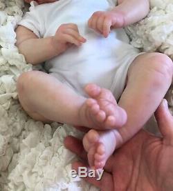 Reborn Doll Baby Girl Painted Hair Stunning Realborn Alexa Uk Seller