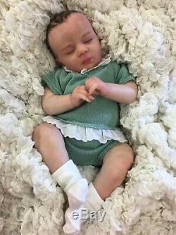 Reborn Doll Baby Girl Painted Hair Stunning Realborn Alexa Uk Seller