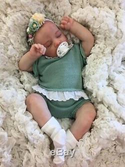 Reborn Doll Baby Girl Painted Hair Stunning Realborn Alexa Uk Seller