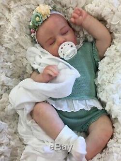 Reborn Doll Baby Girl Painted Hair Stunning Realborn Alexa Uk Seller