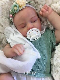 Reborn Doll Baby Girl Painted Hair Stunning Realborn Alexa Uk Seller