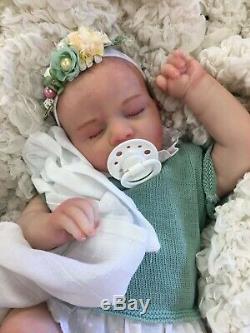Reborn Doll Baby Girl Painted Hair Stunning Realborn Alexa Uk Seller