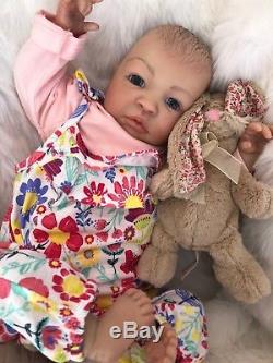 Reborn Doll Baby Girl Shyann Realistic 20 Real Lifelike Childs Eyes Hair Uk