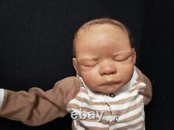 Reborn Doll Baby Kyle Pat Moulton Kit Retired Painted Ethnic AA Lightly Rooted