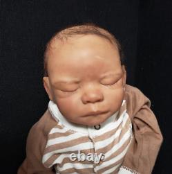 Reborn Doll Baby Kyle Pat Moulton Kit Retired Painted Ethnic AA Lightly Rooted