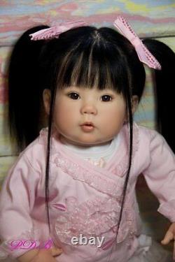 Reborn Doll Custom Order Kana by Ping Lau Small Toddler Asian Baby Girl