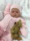 Reborn Doll Heavy Girl Fake Baby Bald Pink Knitted Outfit Magnetic Dummy A