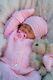 Reborn Doll Heavy Girl Fake Baby Bald Pink Knitted Outfit S 016