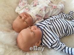 Reborn Doll OS Boy Girl Or Twin Babies Mottled Painted Hair Child Birthday Xmas