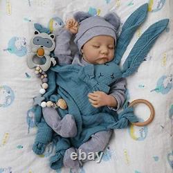 Reborn Dolls Boy 17 Inches Handmade Washable Reborn Babies Soft Vinyl