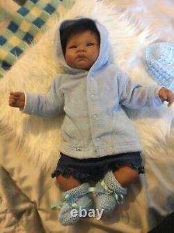 Reborn Ethnic baby boy doll pre owned
