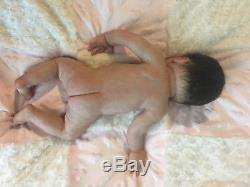 Reborn Full Silicone Baby Girl drink & wet doll Tatyana Burden ecoflex 20