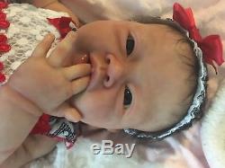 Reborn Full Silicone Baby Girl drink & wet doll Tatyana Burden ecoflex 20