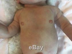 Reborn Full Silicone Baby Girl drink & wet doll Tatyana Burden ecoflex 20 RELIST