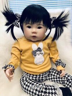 Reborn Gorgeous Asian Baby Toddler Girl Doll