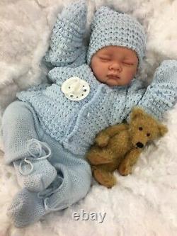 Reborn Lifelike Boy In Spanish Knitted Set Full Limbs 017 Butterfly Baby