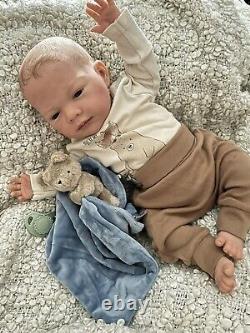 Reborn Logan from Nines D'oniel baby 19 By Lou Carter Milk & Cookies Nursery