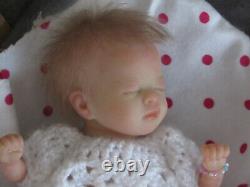 Reborn Mini Doll Mia by Shawna Clymer, 8.5 10 Oz. COA