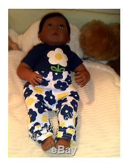 Reborn Newborn Ethnic African American Katrina 19 Infant doll