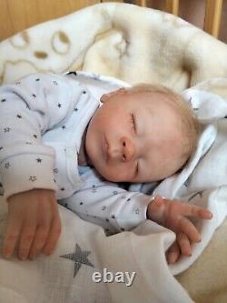 Reborn Preemie 16 Inch Baby Boy Frazer From The Heather Boneham Faith Sculpt