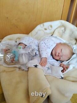 Reborn Preemie 16 Inch Baby Boy Frazer From The Heather Boneham Faith Sculpt