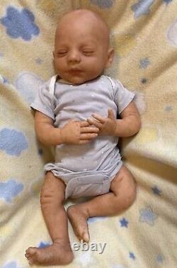 Reborn, Realborn Baby Boy Doll Steven Asleep 18.5, 5 lbs, Full Limbs, COA