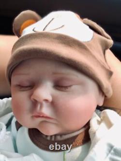 Reborn Realistic Dolls Baby Newborn Silicone Vinyl Doll Boy Body Lifelike Full