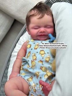 Reborn Silicone Susie Q Asleep By Bonnie Sieben FBS Baby Boy Doll Elie Habibi