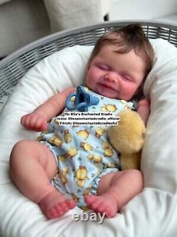 Reborn Silicone Susie Q Asleep By Bonnie Sieben FBS Baby Boy Doll Elie Habibi