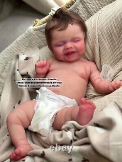 Reborn Silicone Susie Q Asleep By Bonnie Sieben FBS Baby Boy Doll Elie Habibi