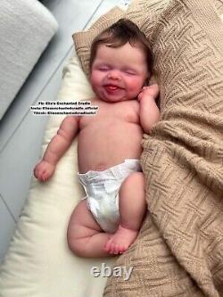 Reborn Silicone Susie Q Asleep By Bonnie Sieben FBS Baby Boy Doll Elie Habibi