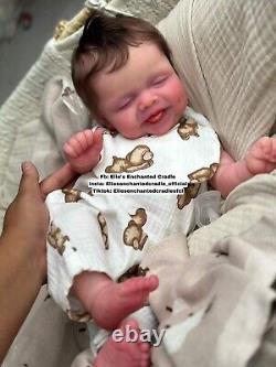 Reborn Silicone Susie Q Asleep By Bonnie Sieben FBS Baby Boy Doll Elie Habibi