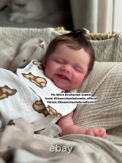 Reborn Silicone Susie Q Asleep By Bonnie Sieben FBS Baby Boy Doll Elie Habibi