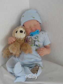 Reborn Sleeping Baby Boy Doll, Limited Ed. Levi By Bonnie Brown