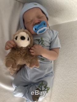 Reborn Sleeping Baby Boy Doll, Limited Ed. Levi By Bonnie Brown