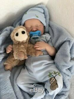 Reborn Sleeping Baby Boy Doll, Limited Ed. Levi By Bonnie Brown