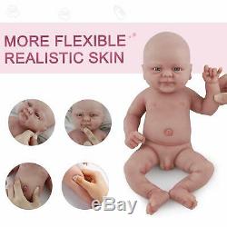 Reborn Vollence Full Body Boy Baby Doll Realistic Silicone Soft Handmade NEW
