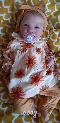 Reborn baby Ava by Cassie Brace with COA