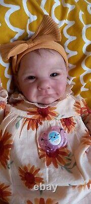 Reborn baby Ava by Cassie Brace with COA