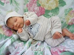 Reborn baby Lucas 195lb inc tummy Cassie Brace LtEd JosyNN Josy Newborn Nursery