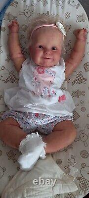 Reborn baby MaddieBonnie Brown. By Marie Hart