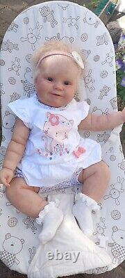 Reborn baby MaddieBonnie Brown. By Marie Hart