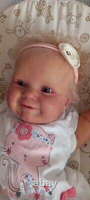 Reborn baby MaddieBonnie Brown. By Marie Hart