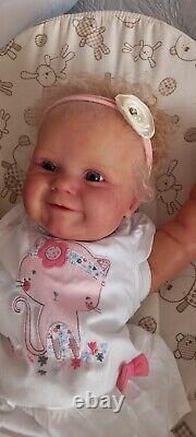 Reborn baby MaddieBonnie Brown. By Marie Hart