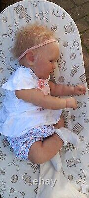 Reborn baby MaddieBonnie Brown. By Marie Hart