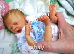 Reborn baby Mini Yawn MINI BABY BOY 10 1lb6 Winters JosyNN Josy Newborn Nursery